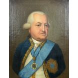 UNSIGNED (XVIII - XIX). Portrait of Franz Ludwig Anselm v. Breidbach-Bürresheim. Dated 1796.