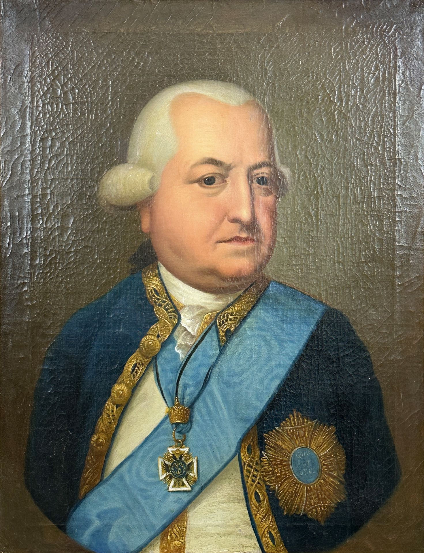 UNSIGNIERT (XVIII - XIX). Portrait von Franz Ludwig Anselm v. Breidbach-Bürresheim. Datiert 1796.
