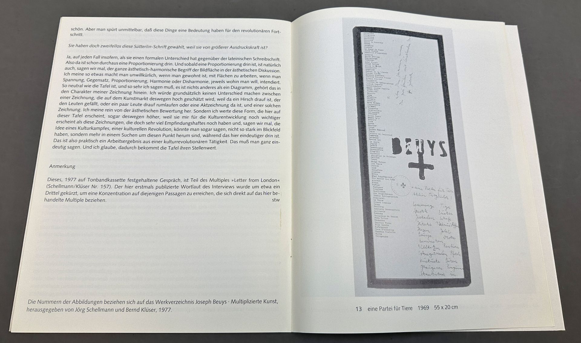 Joseph BEUYS (1921 - 1986). Ausstellungskatalog handsigniert. Multiplizierte Kunst 1965-1980. - Bild 4 aus 5