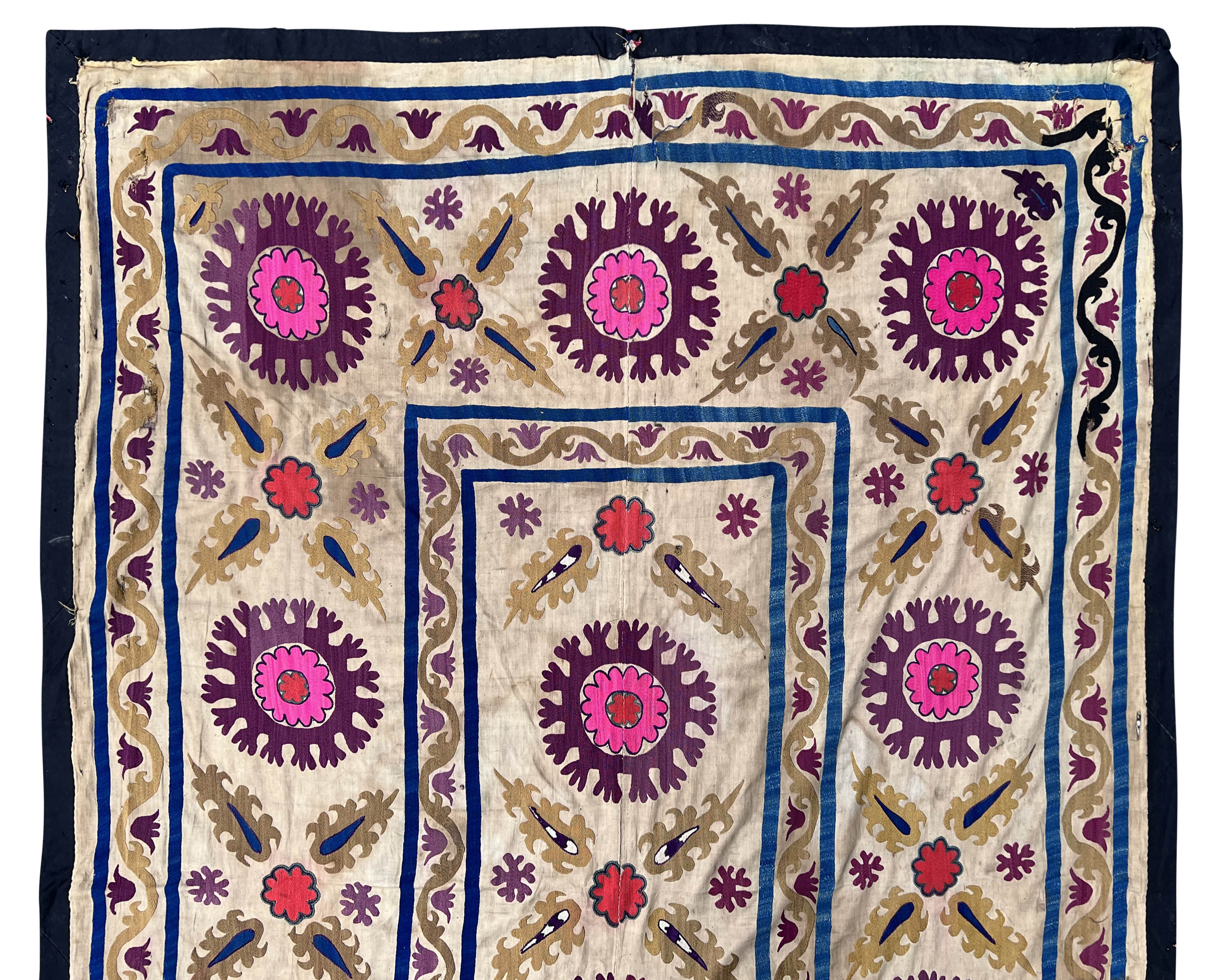 Suzani blanket. Circa 1920. - Image 2 of 12