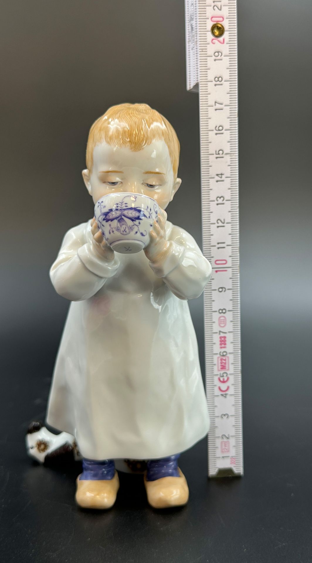 Hentschelkind. MEISSEN. "Child with cup". 1st choice. 1980s. - Image 11 of 11