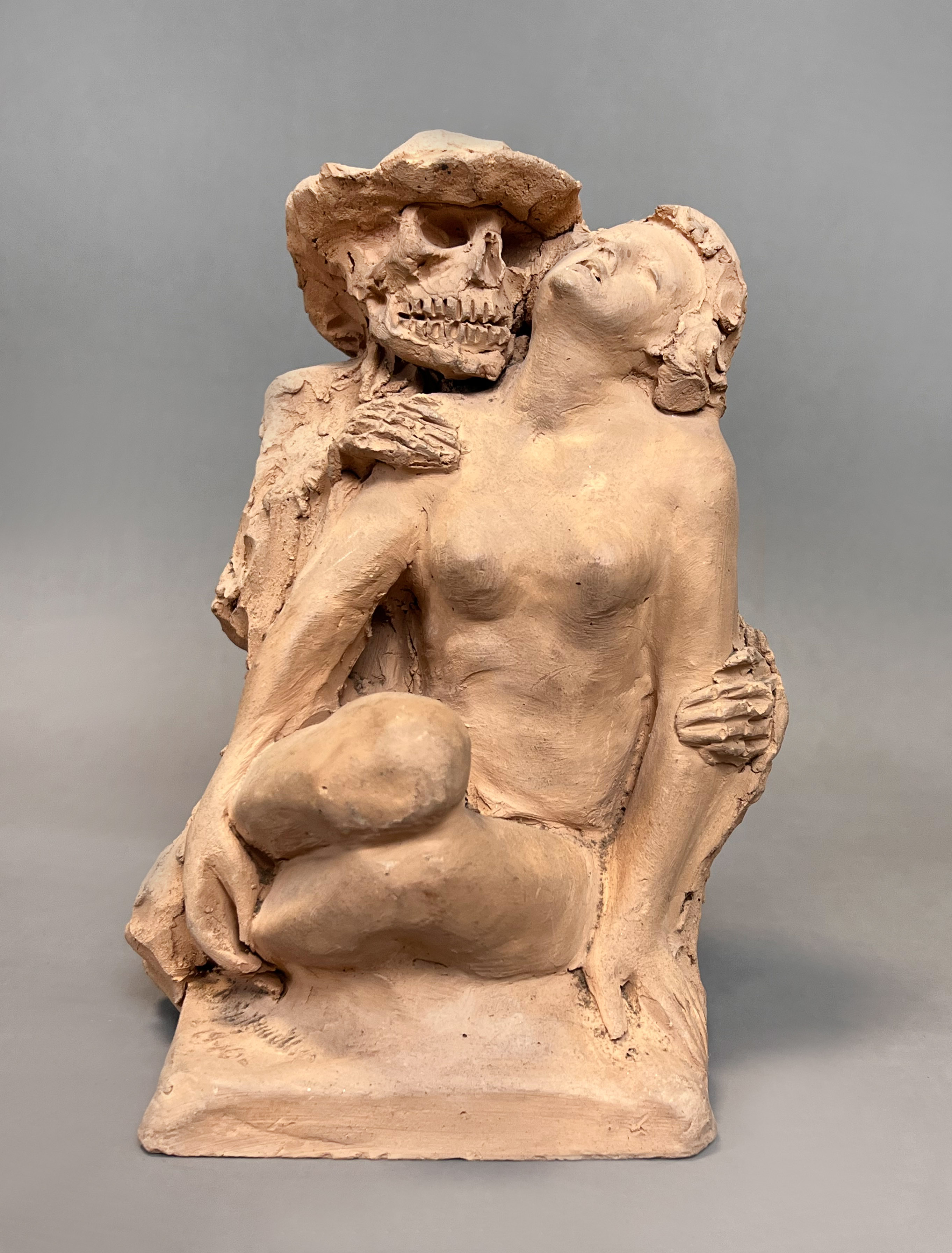 Bernhard SPITZMÜLLER (1892 - 1961). Terracotta figures. "Death and the girl".