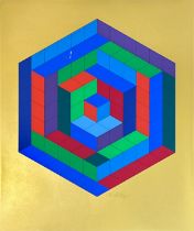 Victor VASARELY (1906 - 1997). SIN-HAT-A. 1972.