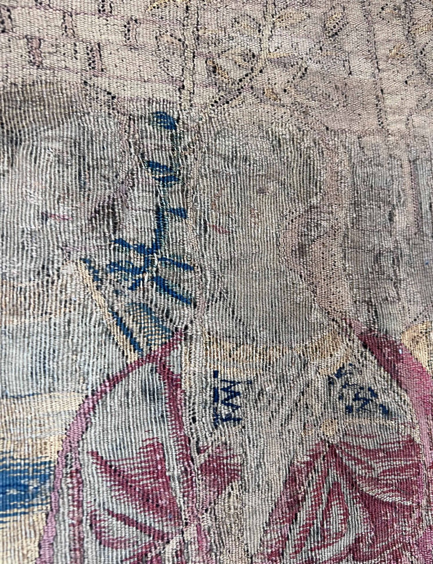 Tapestry. Southern Europe. Around 1900, after a medieval model. - Image 12 of 16