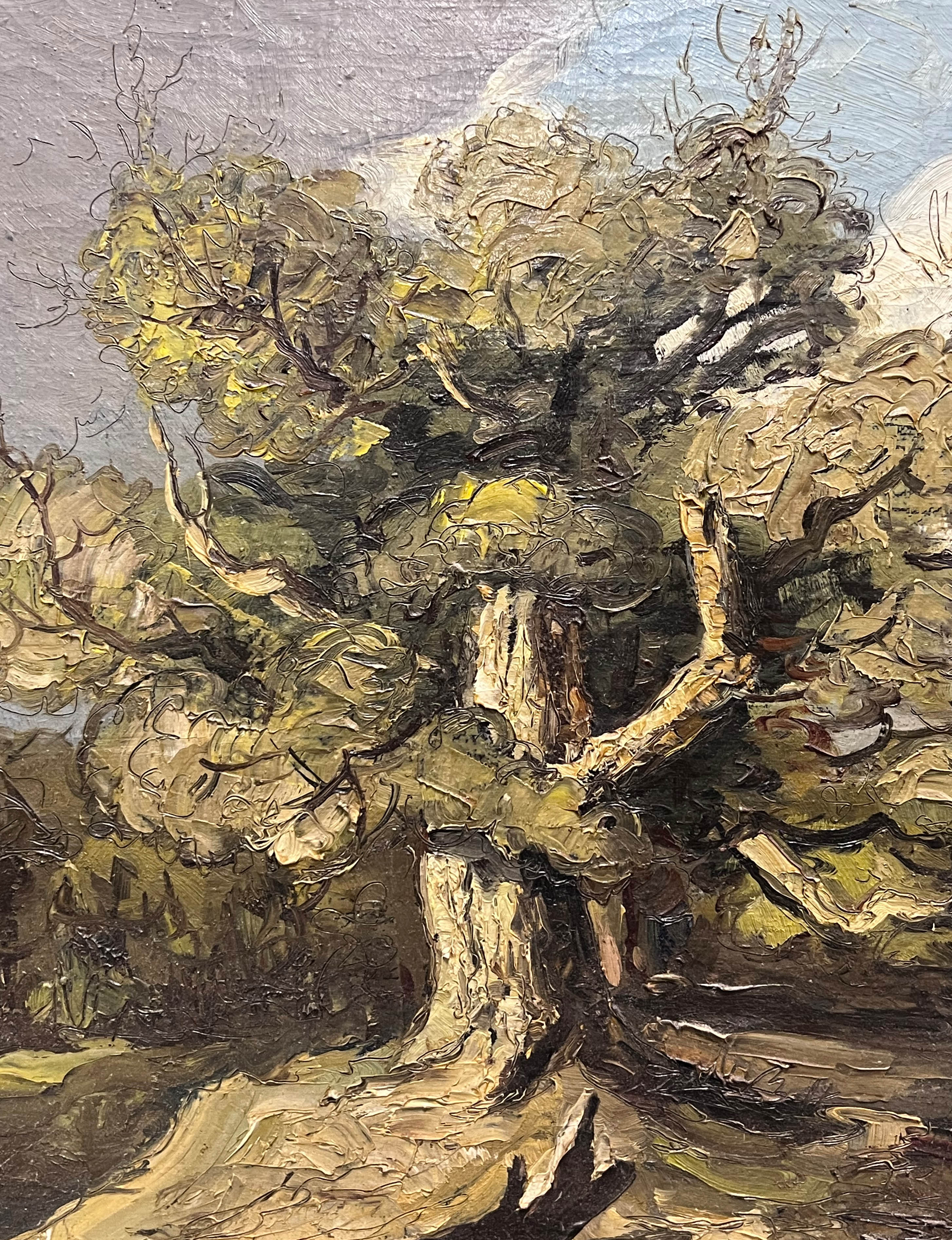 Carl WEBER (XIX). Landscape with trees and figural staffage. - Image 9 of 13