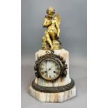 Antique mantel clock. Empire. France / Belgium. 19th century.