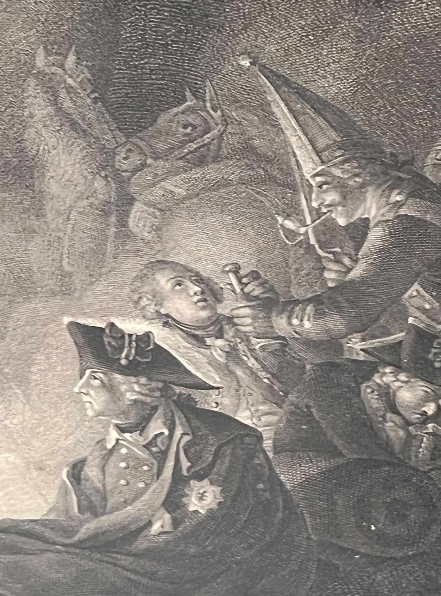 "Friedrich II. vor der Liegnitzer Schlacht". Kupferstich. 1760. - Bild 6 aus 11