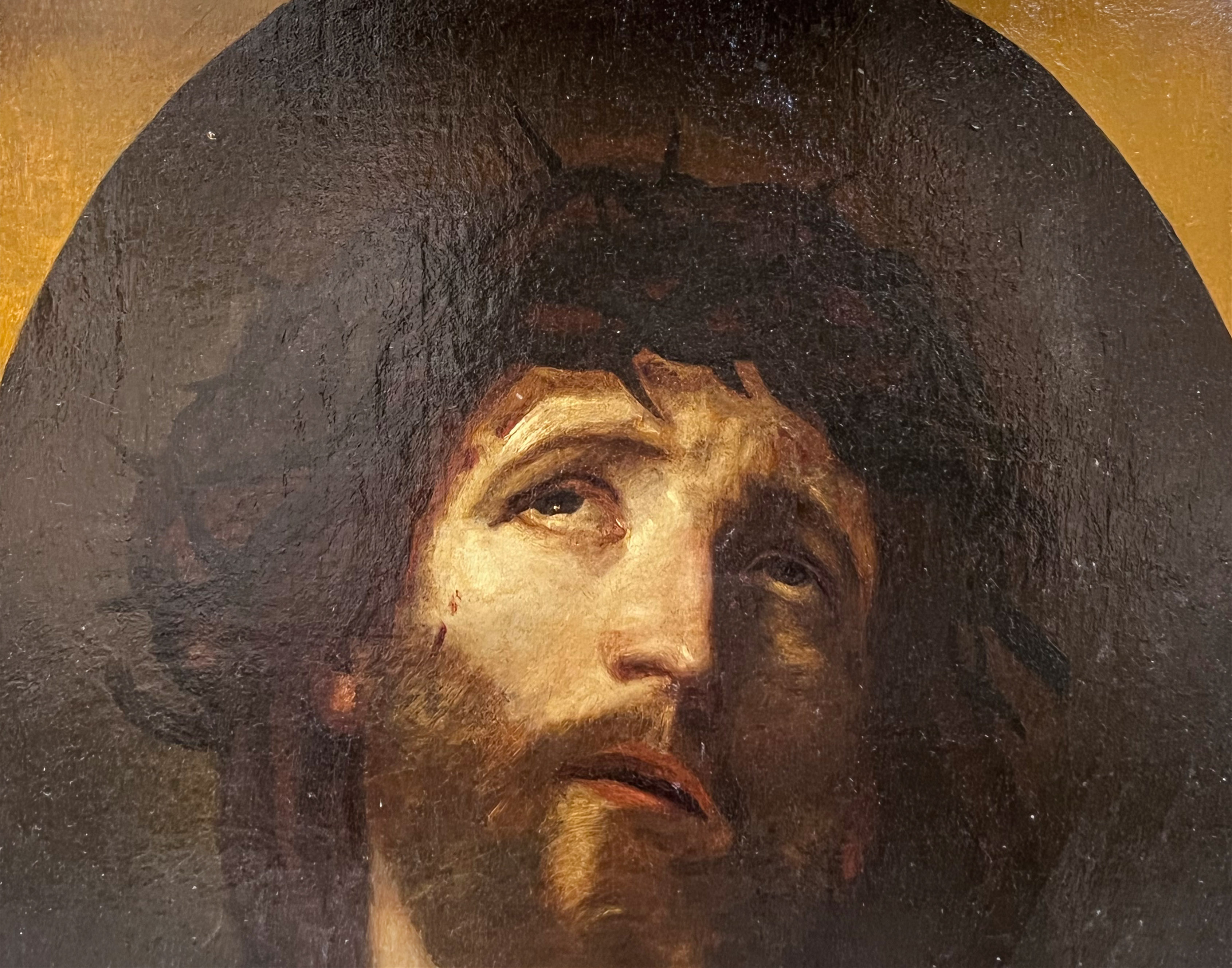 Guido RENI (1575 - 1642) Copy after. "Christ with crown of thorns". - Image 3 of 9