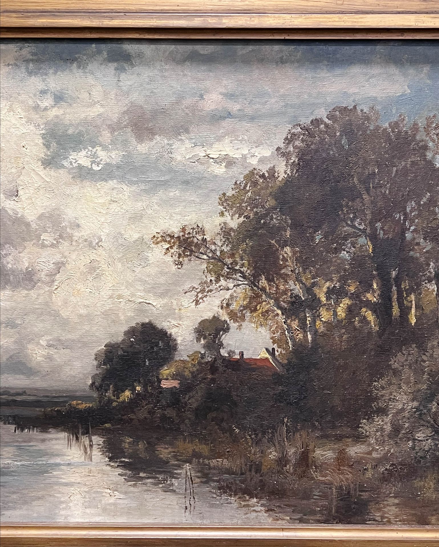 Fritz HALBERG-KRAUSS (1874 - 1951). Flusslandschaft. Datiert 1920. - Bild 4 aus 10