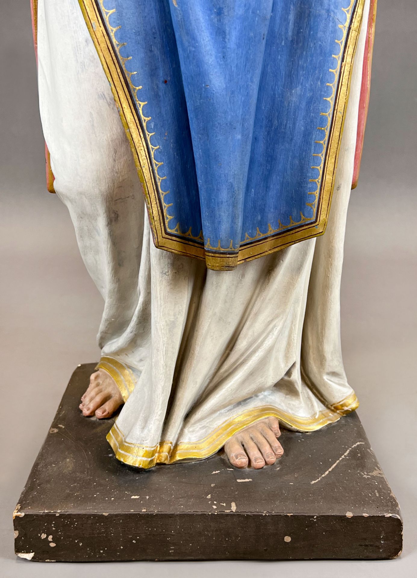 Figure of a saint. Nazarene. Circa 1900. Probably Italy. - Image 11 of 14