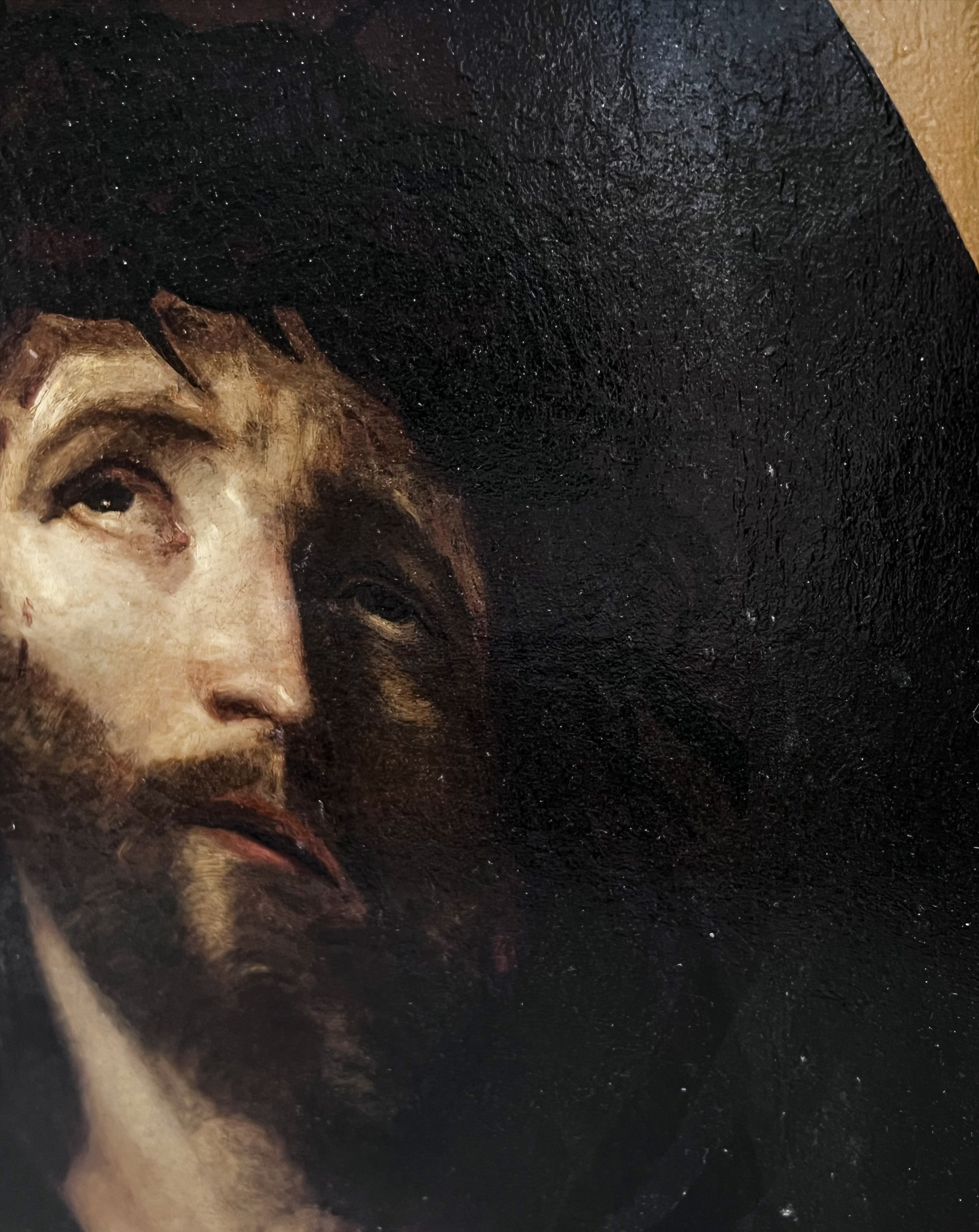 Guido RENI (1575 - 1642) Copy after. "Christ with crown of thorns". - Image 6 of 9