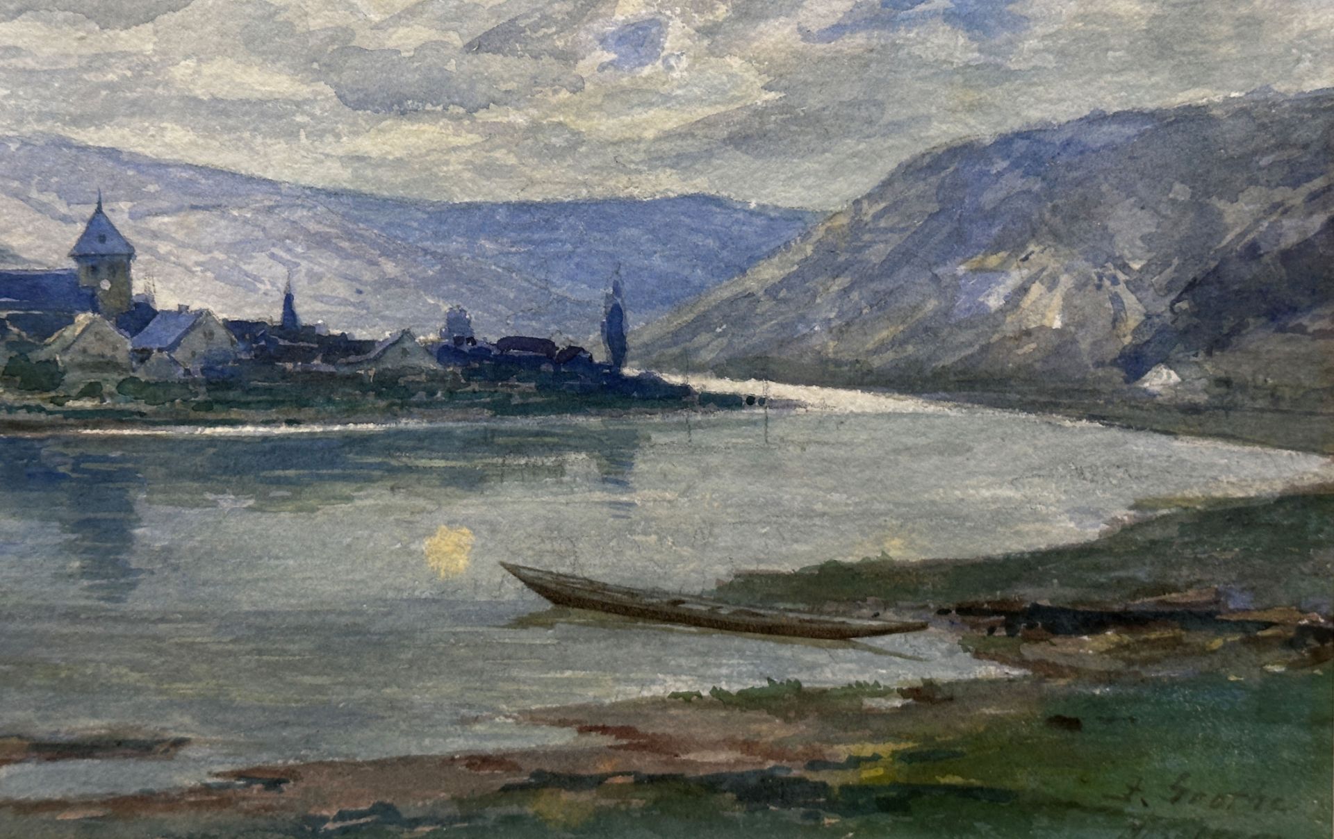 Jean GROTHE (1865 - 1924). "View of Moselkern". - Image 6 of 11