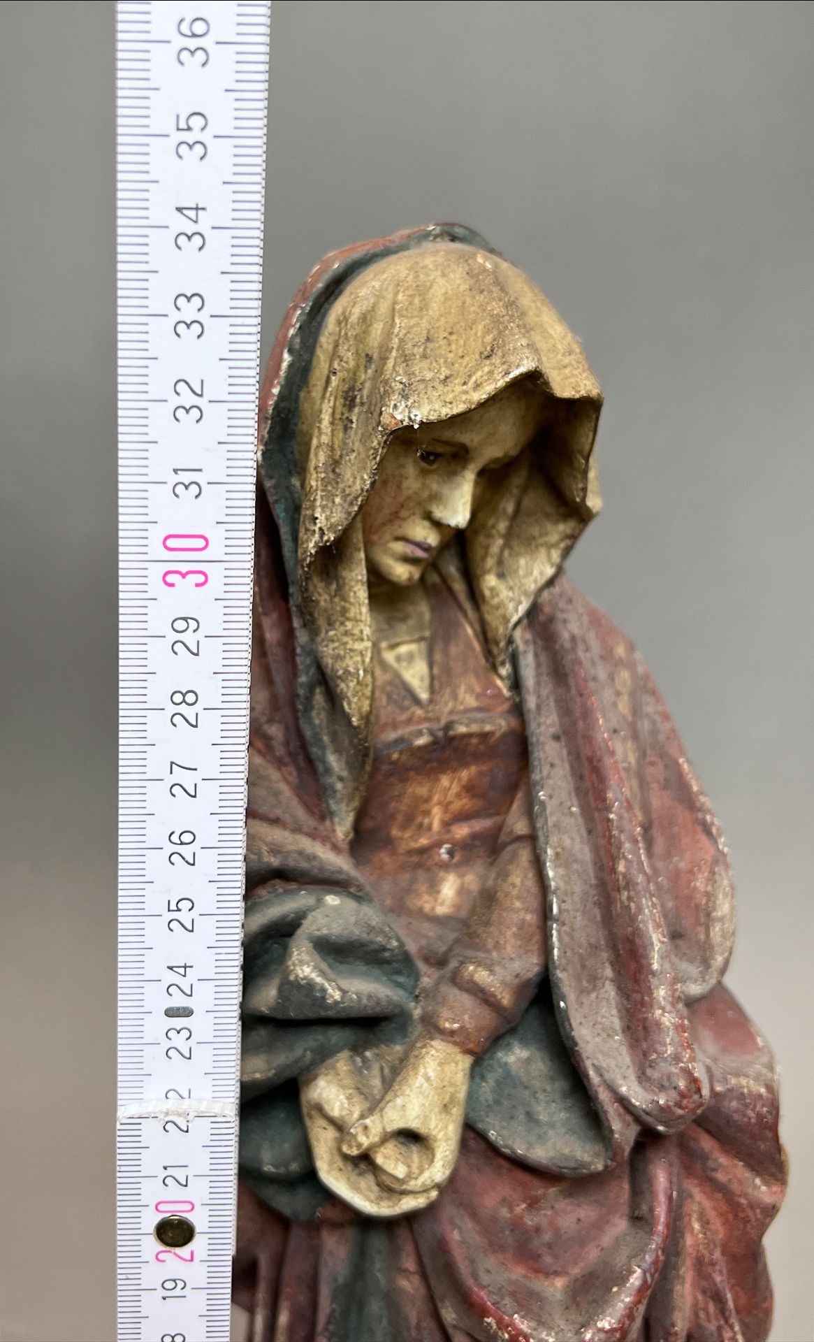 Altarpiece. Lamenting woman. Around 1700. South Germany. - Image 9 of 9