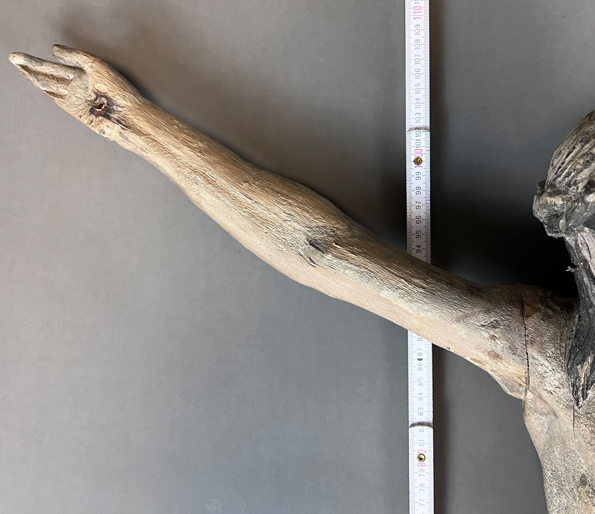 Holzfigur. Gekreuzigter Christus. 17. Jahrhundert. Süddeutschland. - Bild 19 aus 19