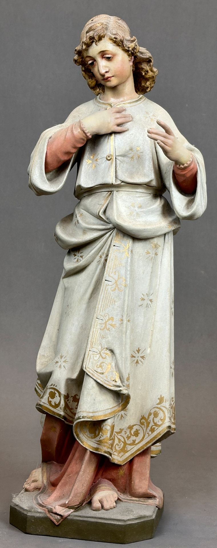 Heiligenfigur. Nazarener. 19. Jahrhundert. Deutschland.