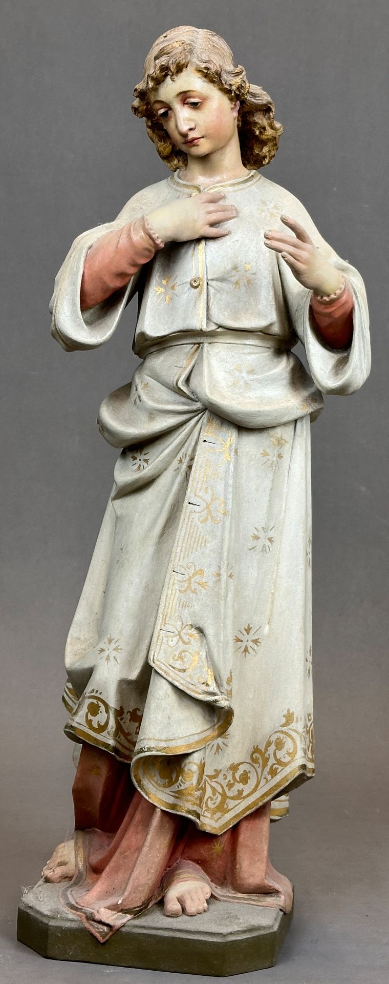 Figure of a saint. Nazarene. 19th century. Germany.