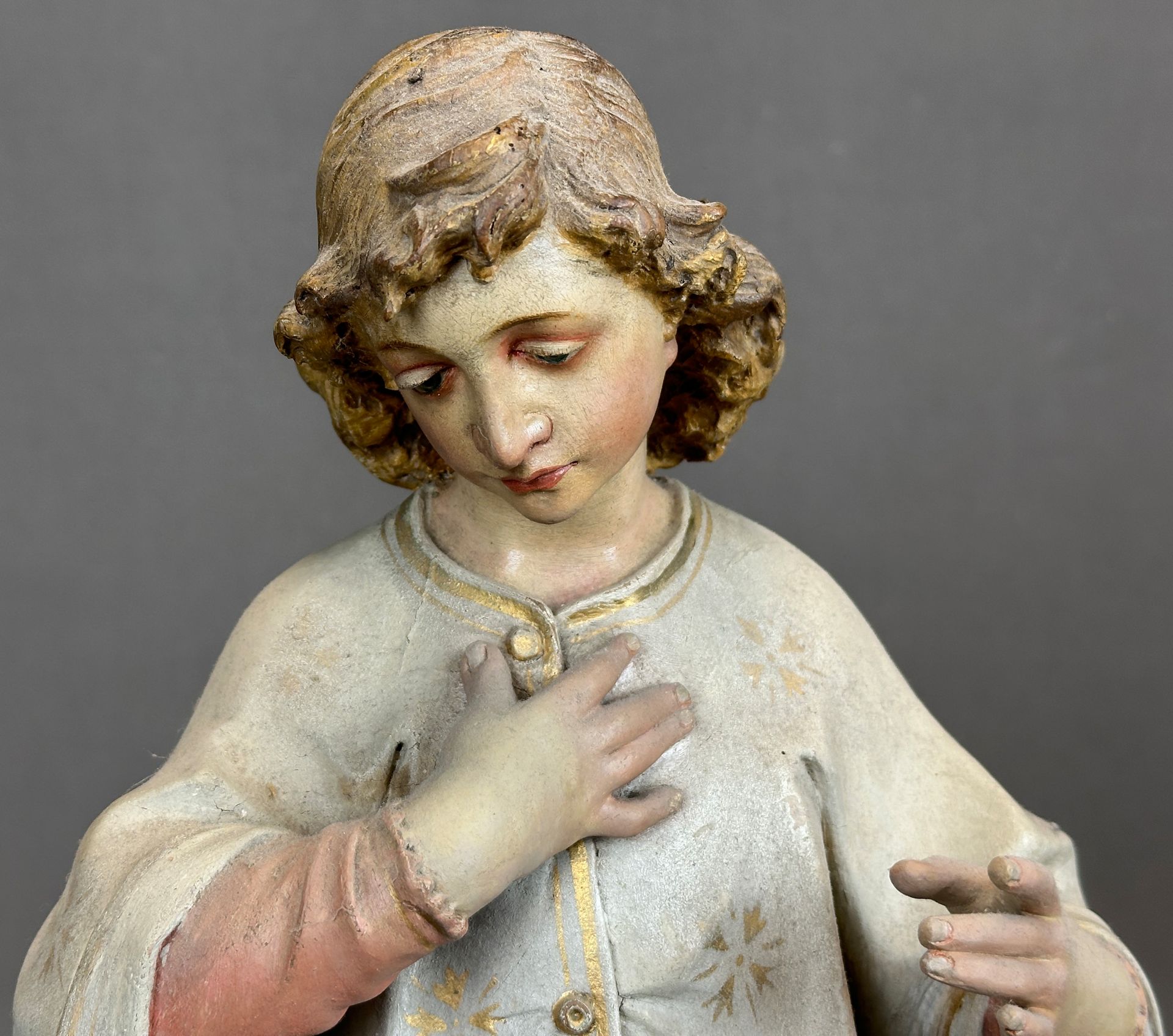 Heiligenfigur. Nazarener. 19. Jahrhundert. Deutschland. - Bild 7 aus 10