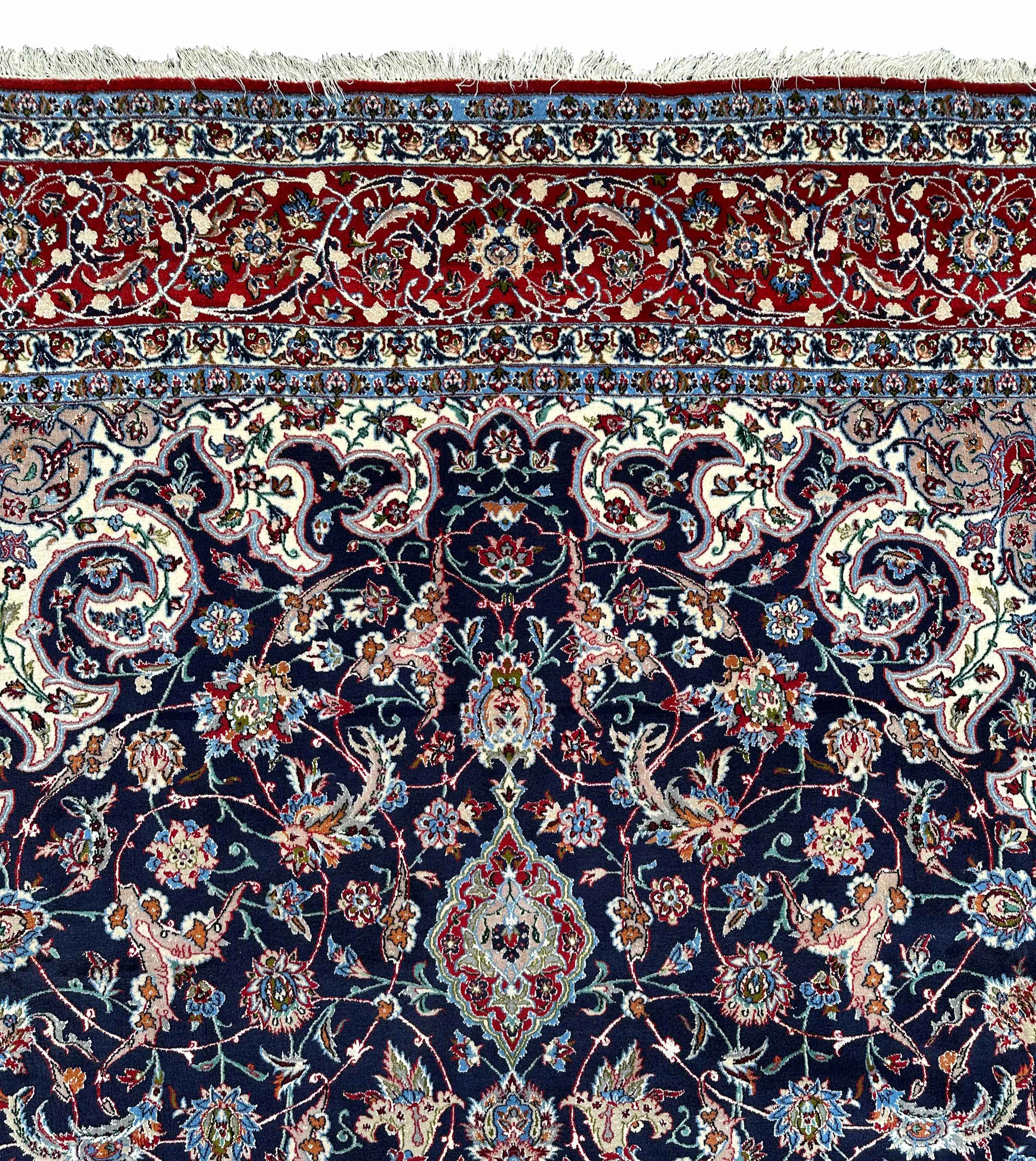 Isfahan. Oriental carpet. 20th century. - Image 9 of 13