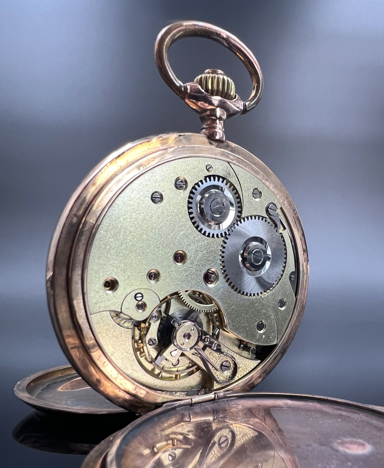 Gentleman's pocket watch. 585 yellow gold. Switzerland. - Image 3 of 8