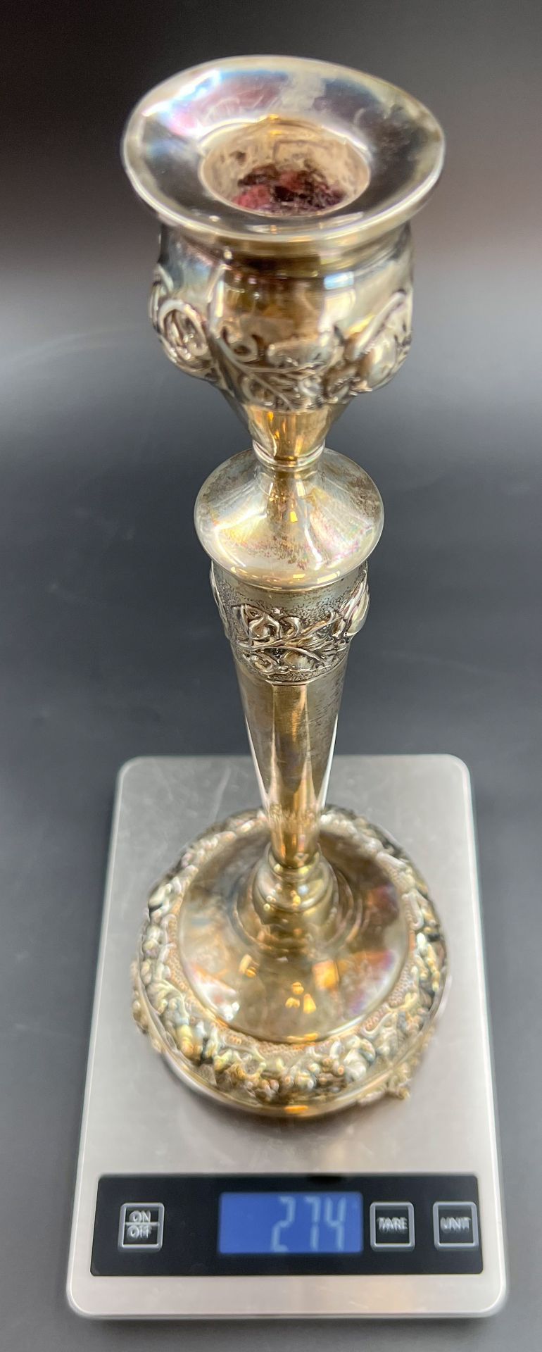 Candlestick. Judaica Hazorfim. Israel. 925 Sterling. - Image 12 of 12