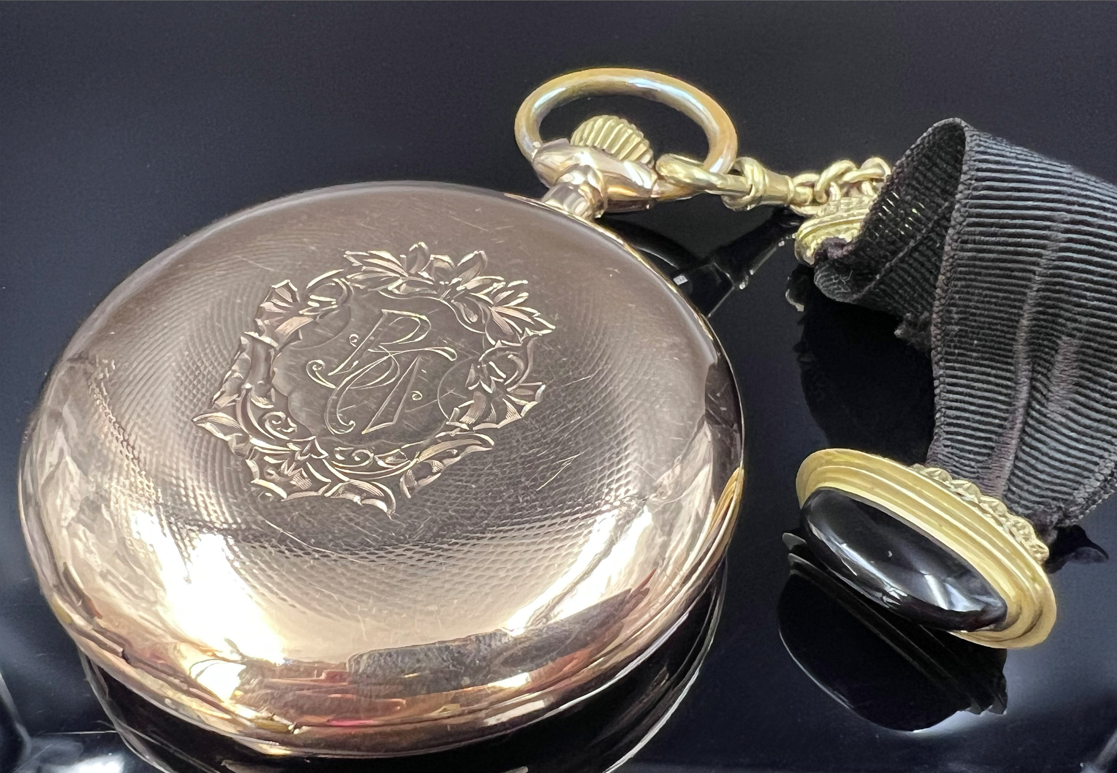 Gentleman's pocket watch. 585 yellow gold. Switzerland. - Image 10 of 11