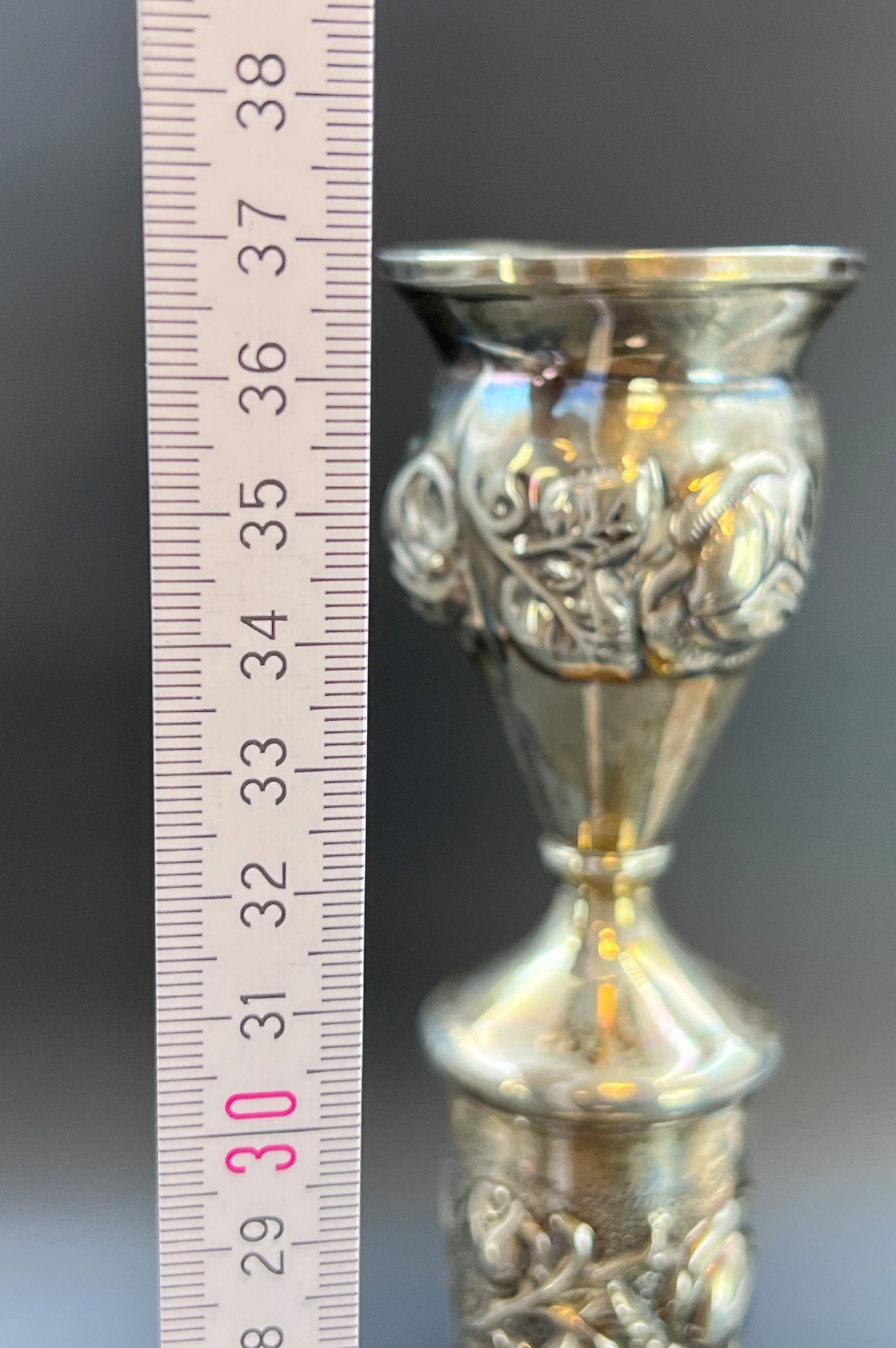 Candlestick. Judaica Hazorfim. Israel. 925 Sterling. - Image 11 of 12