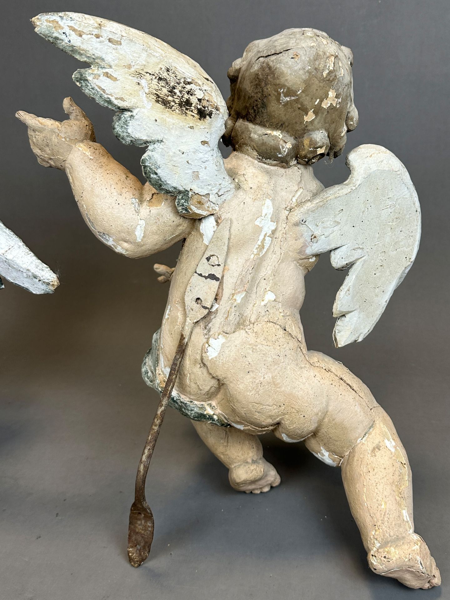 Two baroque putti. Wood. - Image 18 of 20