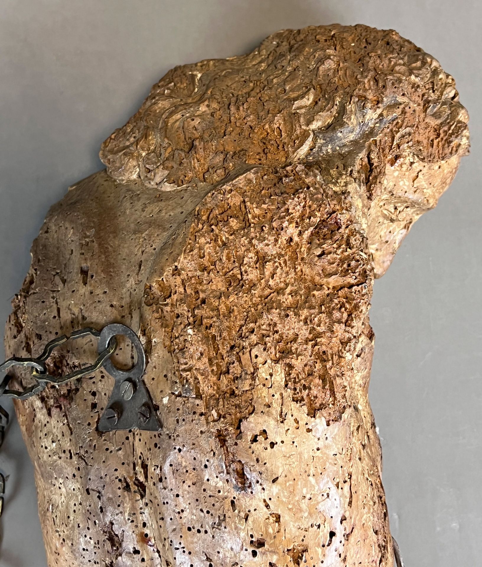 Torso of the crucified Jesus Christ. Wood. Gothic. - Image 12 of 15