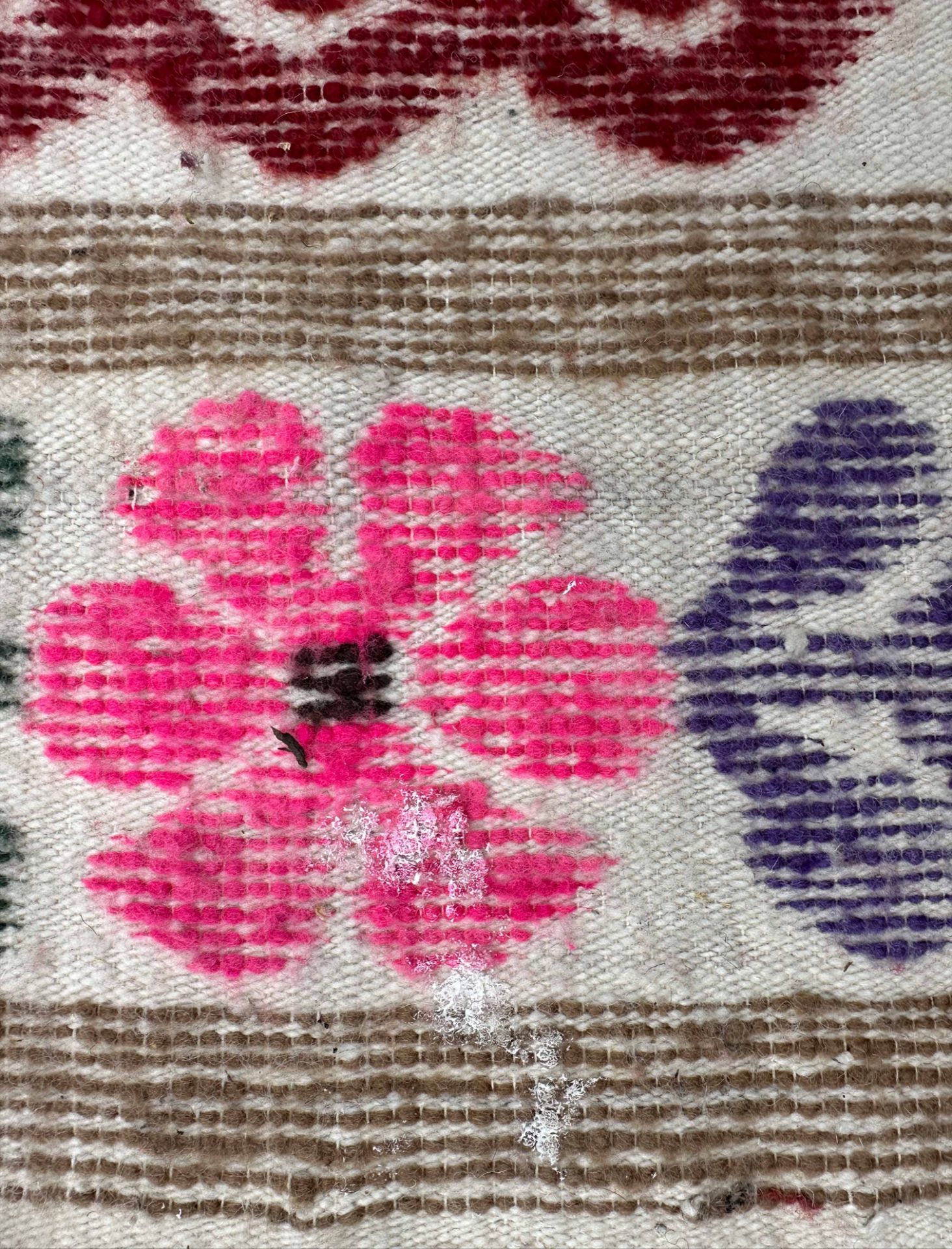 Artistic carpet. Flatweave. Mid 20th century. - Image 7 of 9