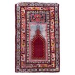 Prayer rug. Turkey. Yürük region. 1st half of the 20th century.