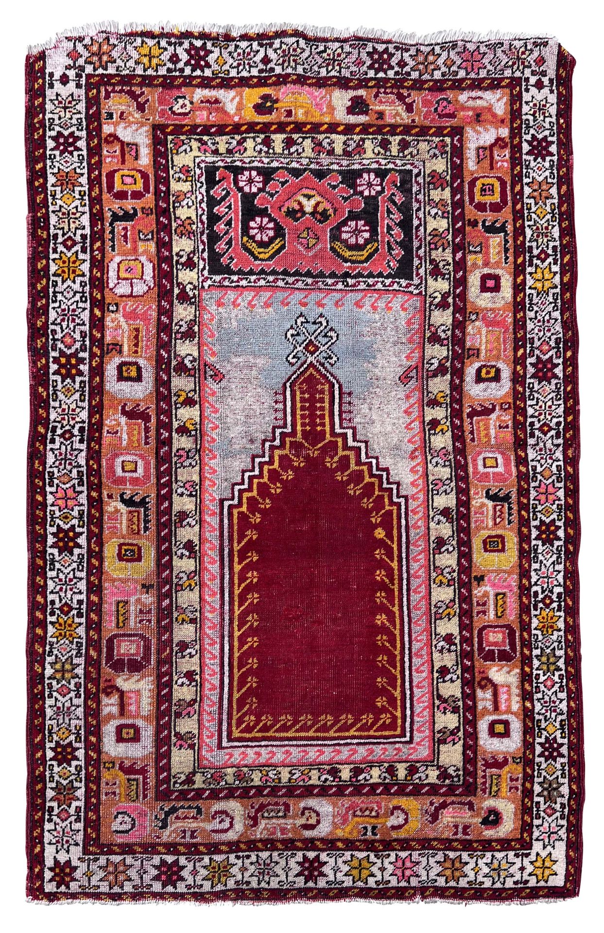 Prayer rug. Turkey. Yürük region. 1st half of the 20th century.