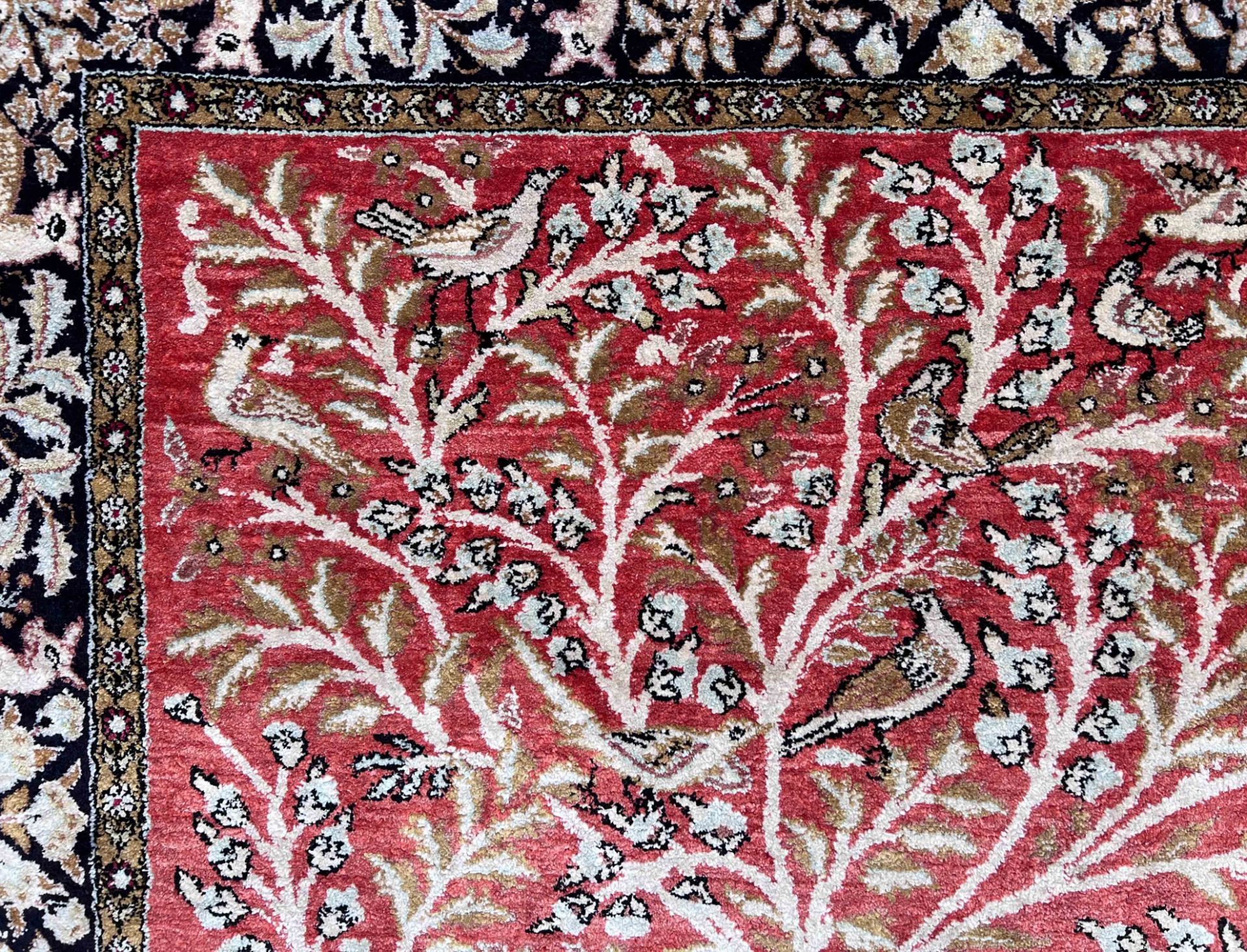 Ghom silk. Oriental carpet. Circa 1970. - Image 6 of 8