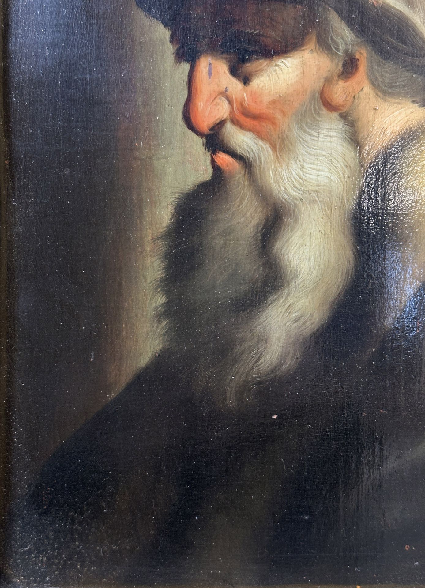 UNSIGNIERT (XIX). Portrait eines alten Mannes mit Bart und Turban. - Bild 5 aus 17