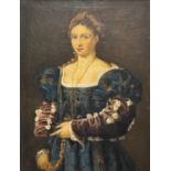 TIZIANO VECELLIO known as TIZIAN (1485 - 1576) Copy after. "La Bella".