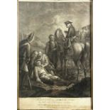"Frederick II after the Battle of Lowositz". Copper engraving.