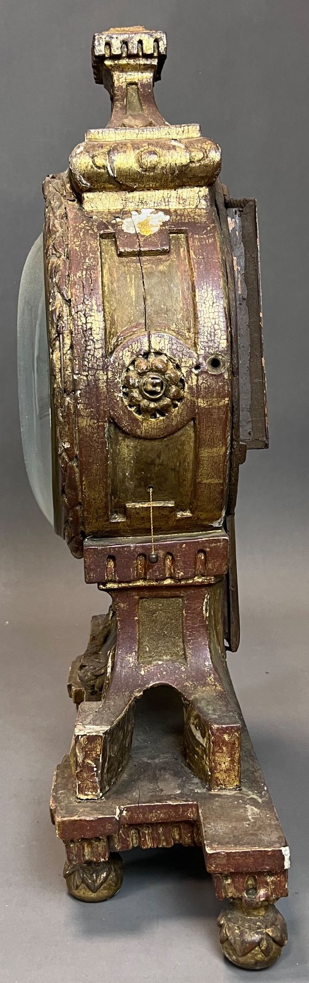 Antique pendulum clock. Wood. Probably Austria. Late 18th century. - Image 2 of 17