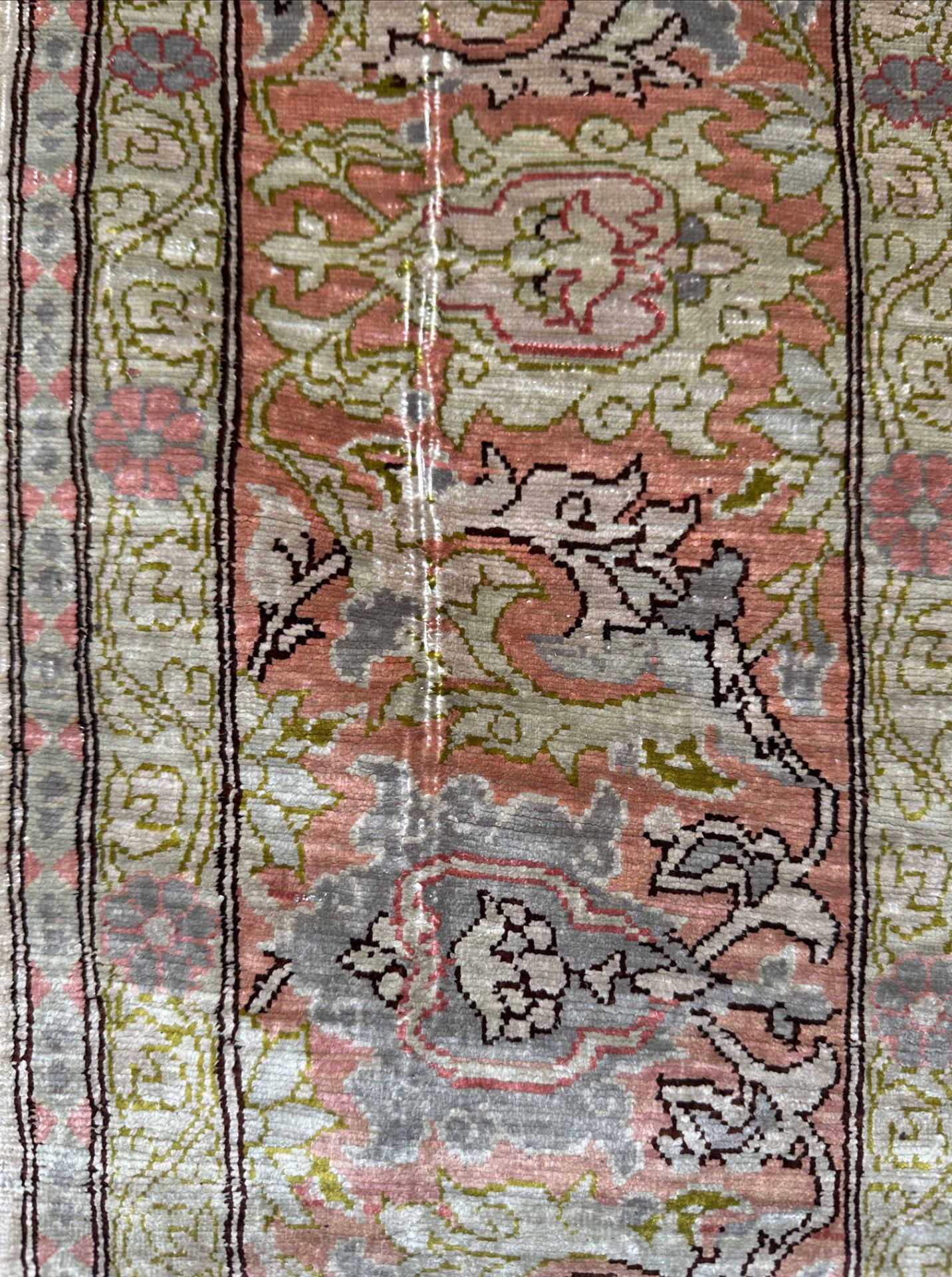 Hereke. Silk. Turkey. Circa 1960. - Image 6 of 11