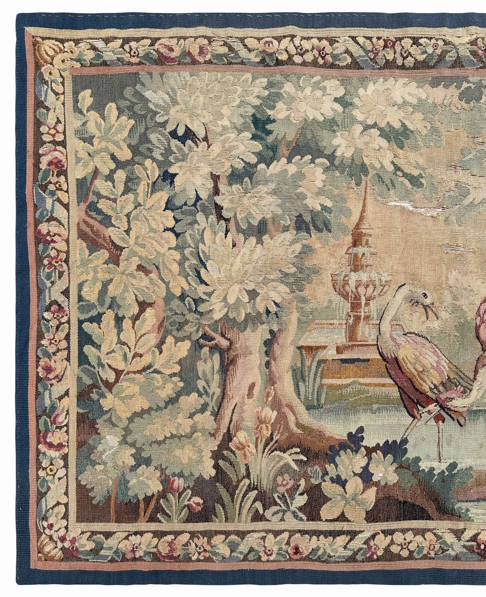 Tapestry. Europe. 20th century. Pair of birds. - Image 2 of 11