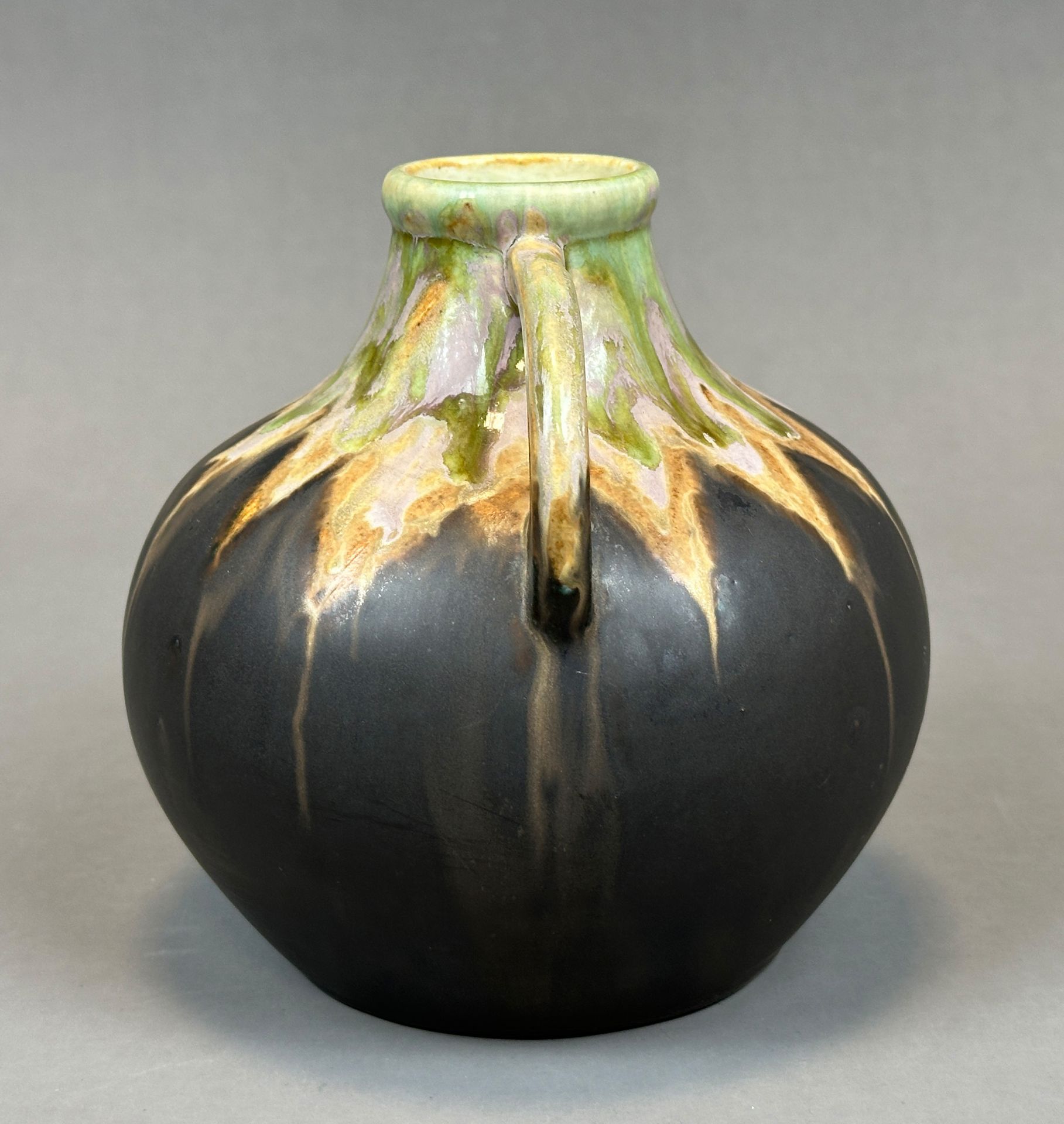 Glazed vase with handle. Art Nouveau. Around 1915. - Image 2 of 9