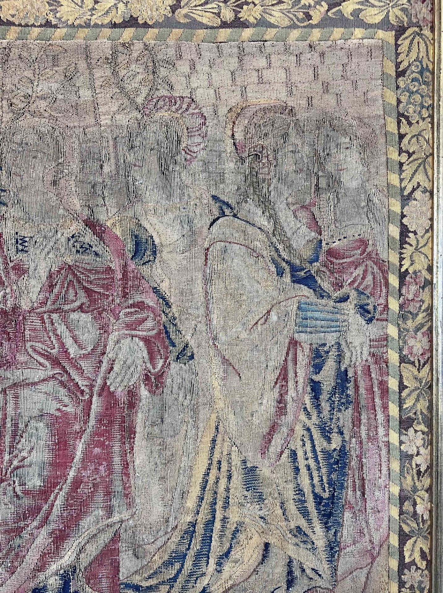 Tapestry. Southern Europe. Around 1900, after a medieval model. - Image 11 of 16
