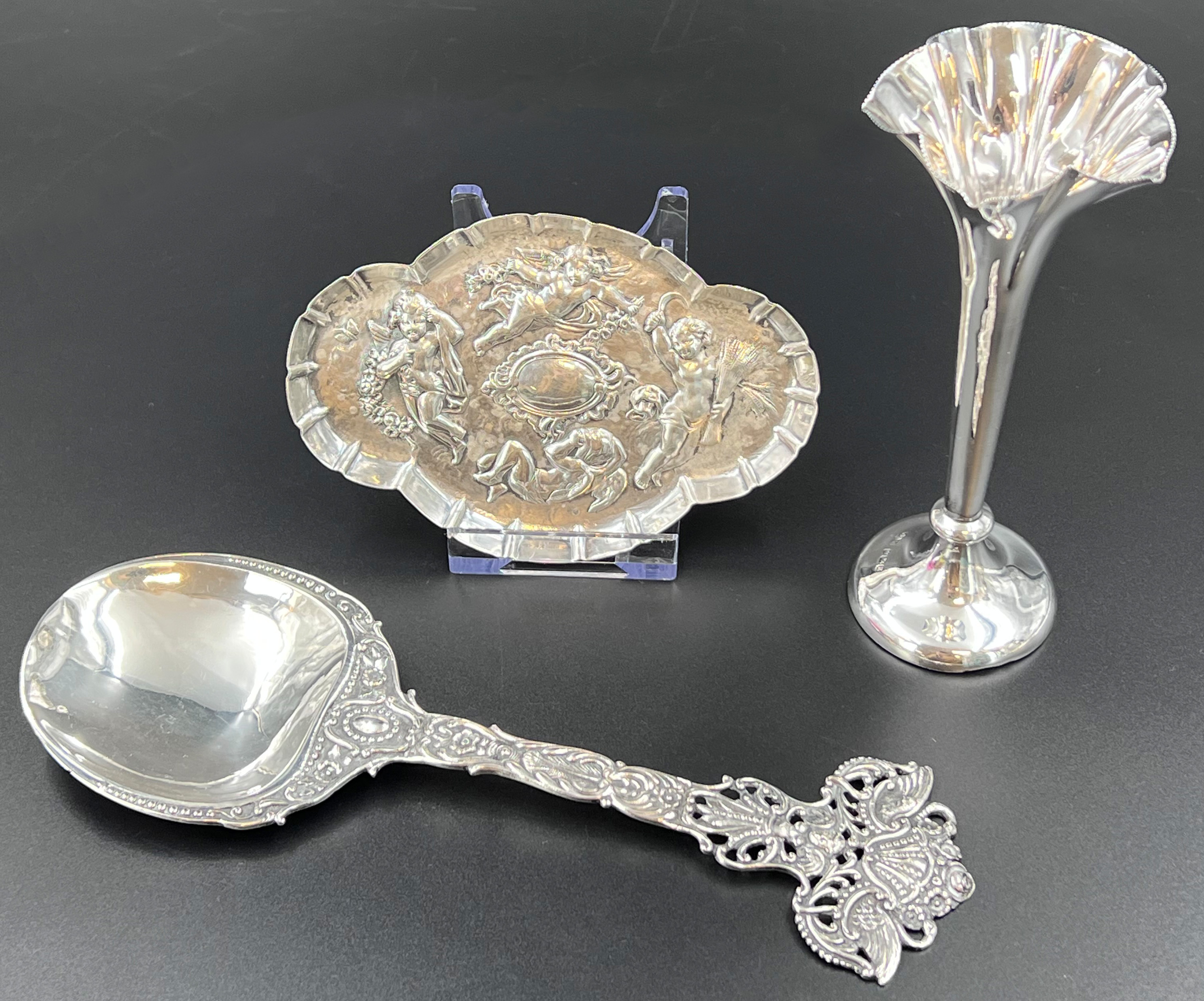 Three parts silver. Various alloys. - Image 2 of 15