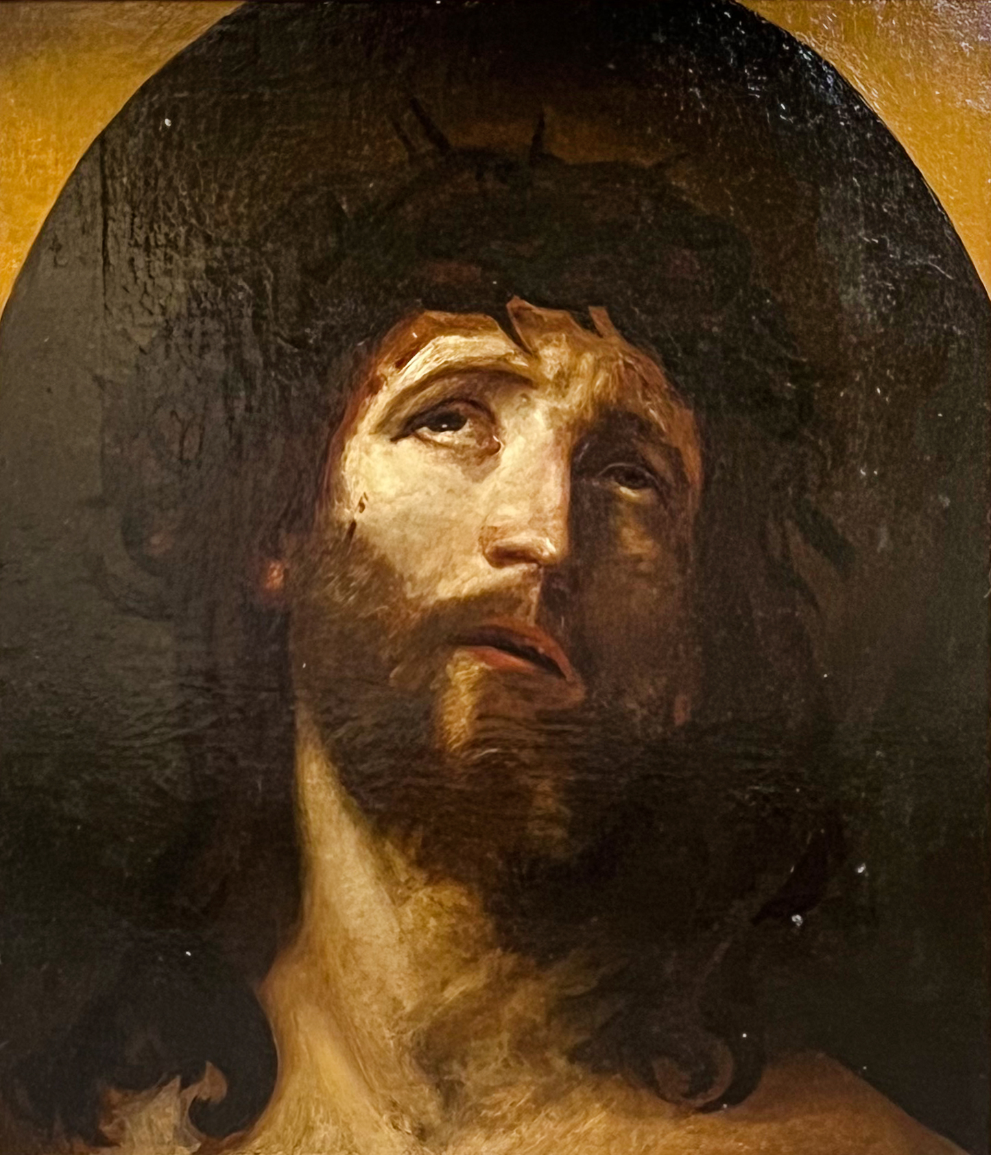 Guido RENI (1575 - 1642) Copy after. "Christ with crown of thorns".