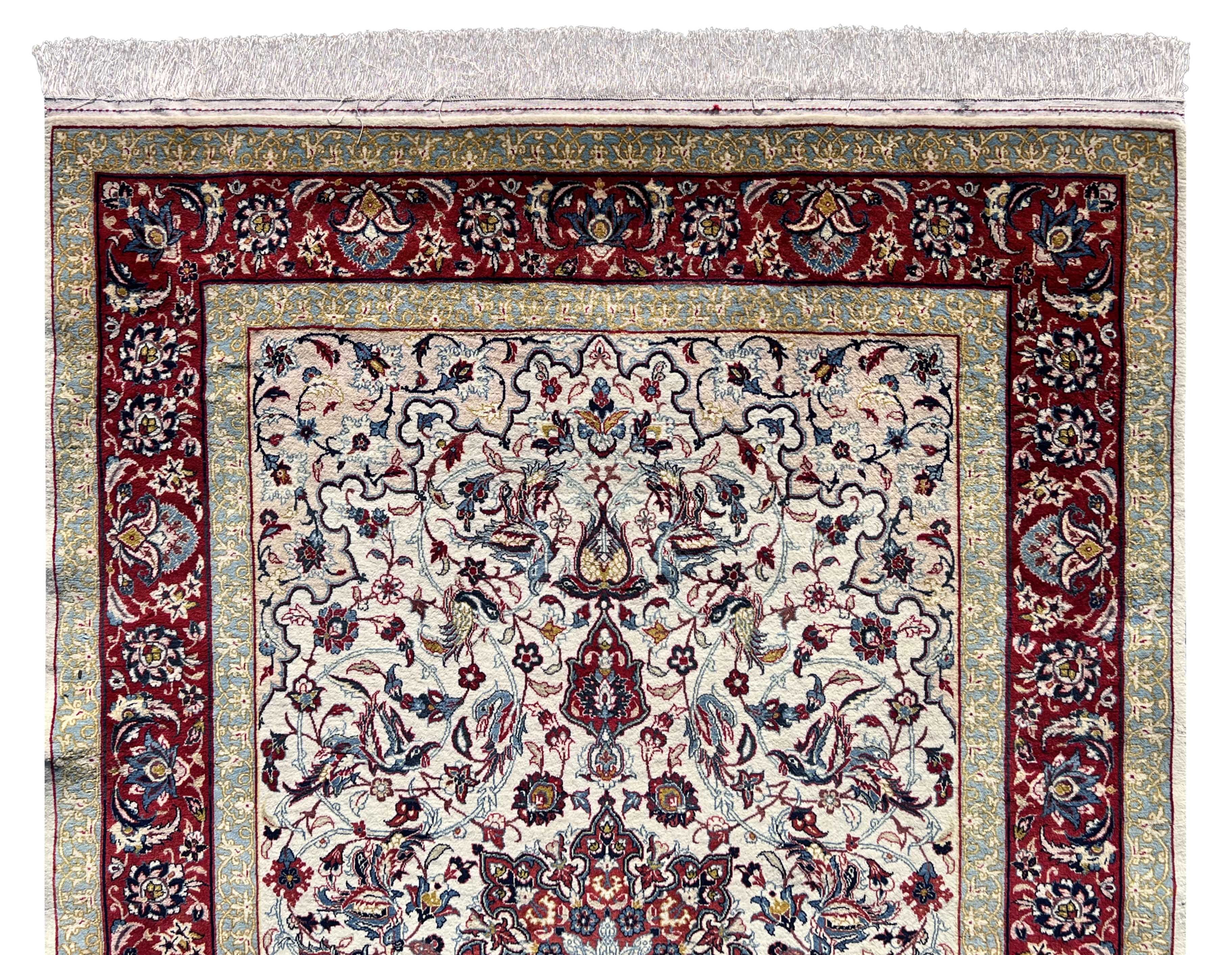 Isfahan. Oriental carpet. Signed. Circa 1940. - Image 2 of 10