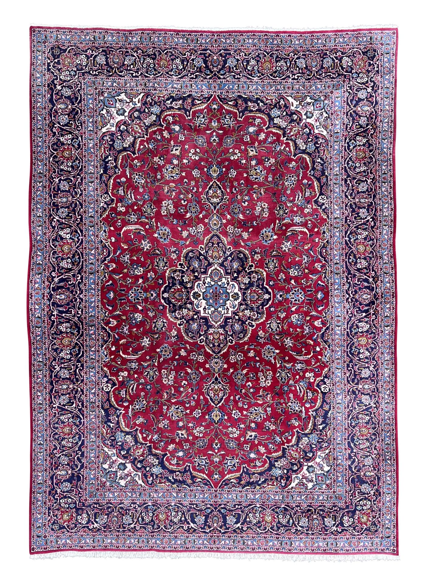 Large Keshan. Oriental carpet. Circa 1950.