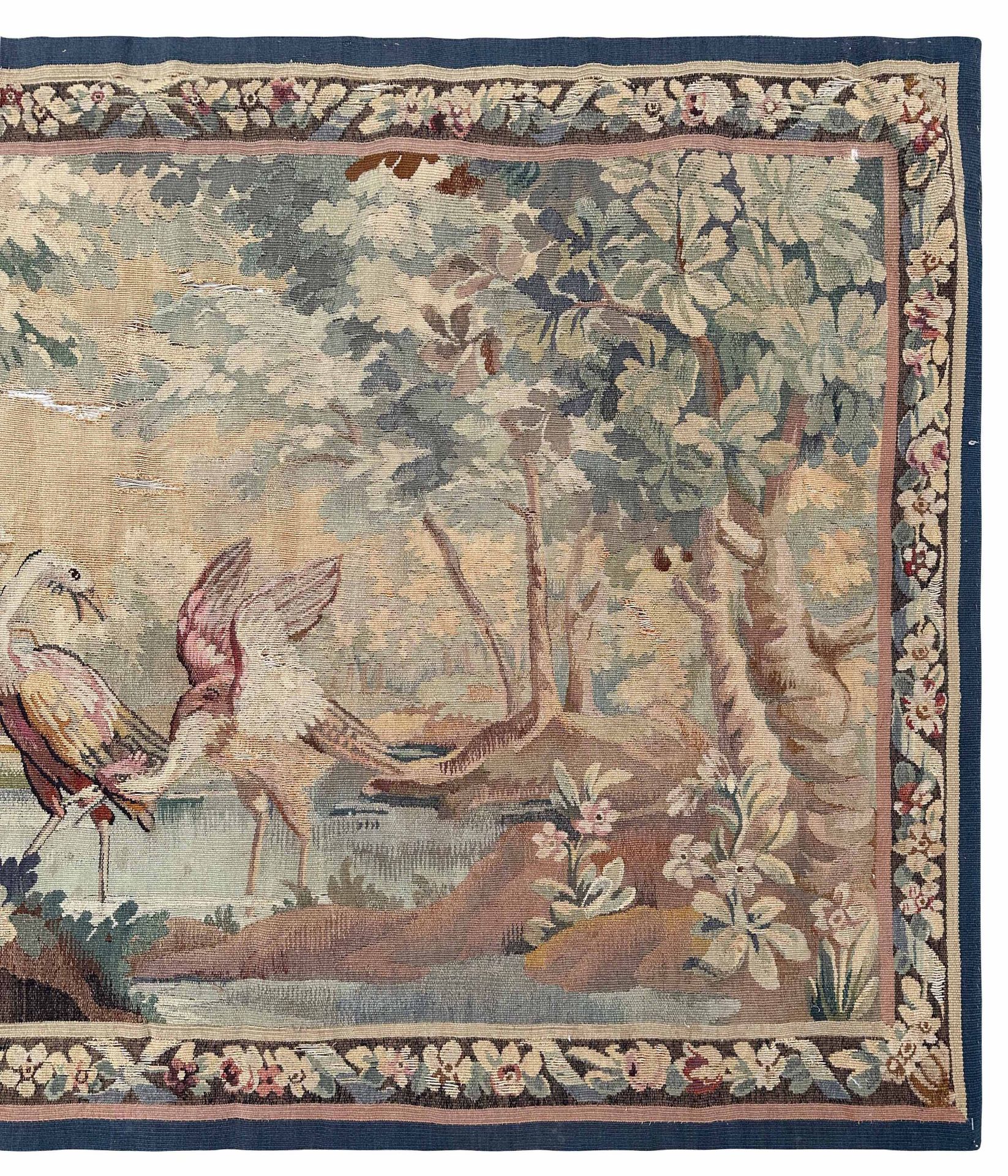 Tapestry. Europe. 20th century. Pair of birds. - Image 4 of 11