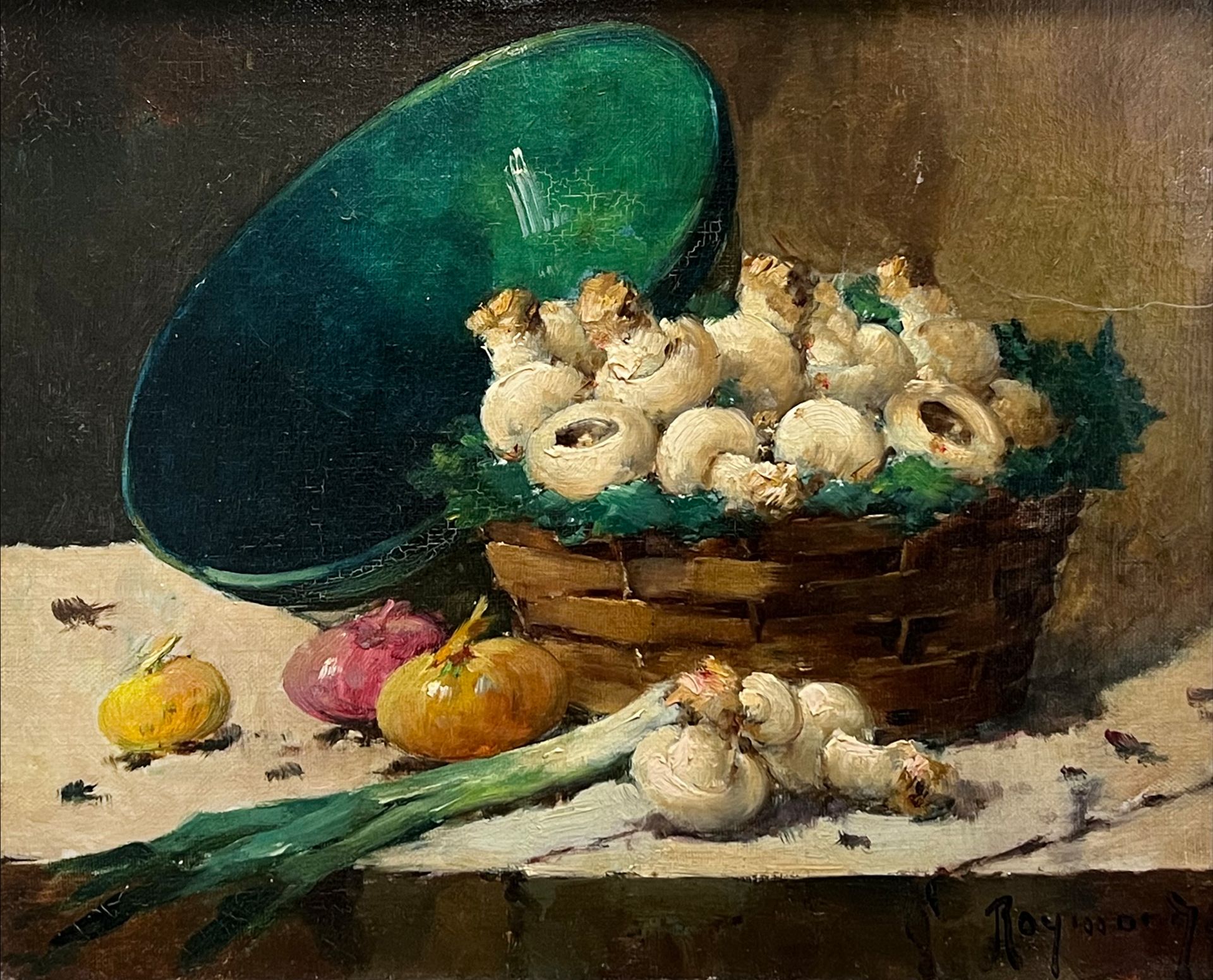 Casimir RAYMOND (1870 -1965). Still life with vegetables.