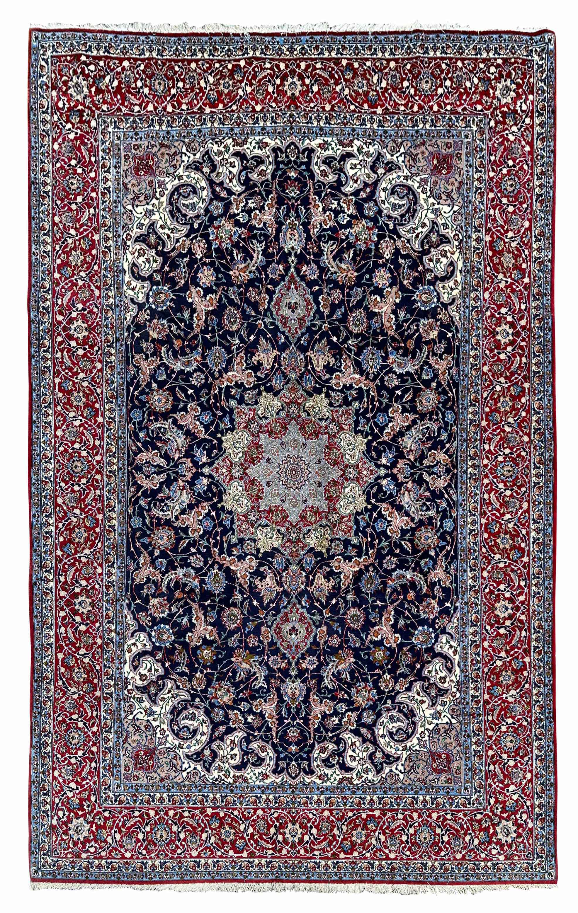 Isfahan. Oriental carpet. 20th century.
