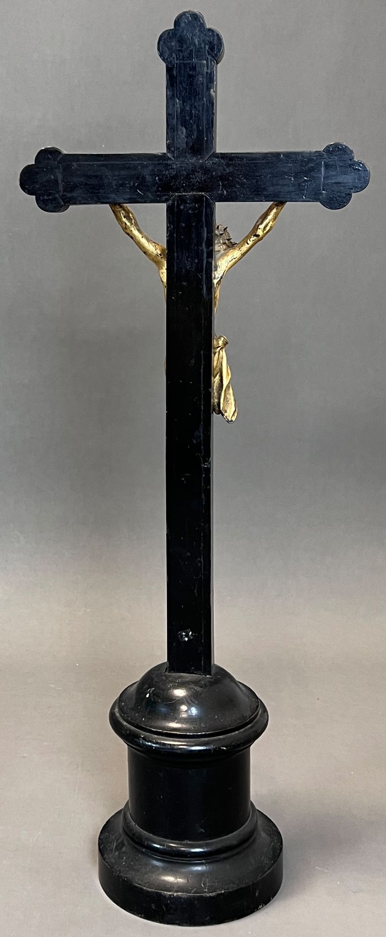 Standing cross. Altar cross. 19th century. Germany. - Image 3 of 12