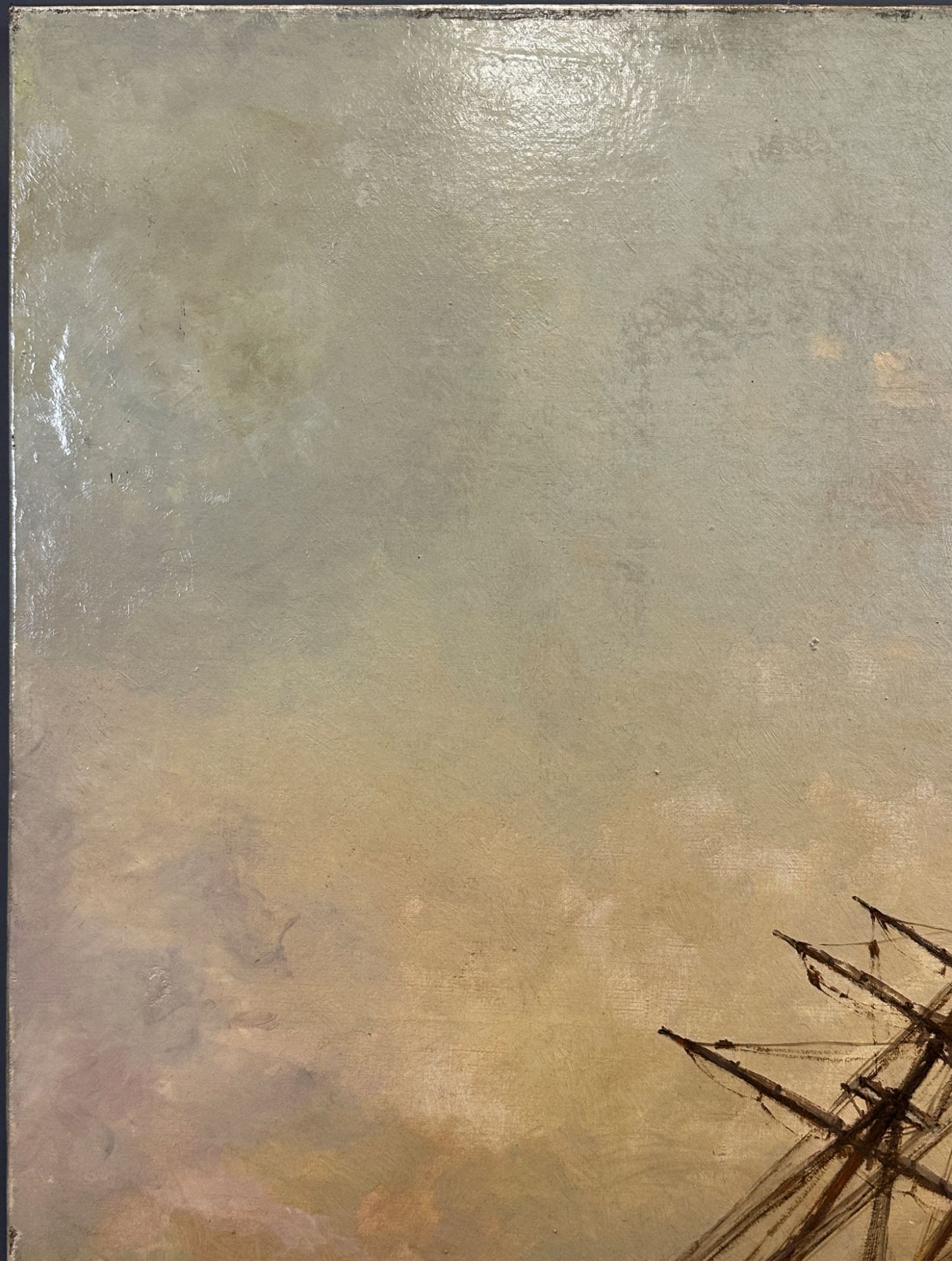 Joseph SUCHET (1824 - 1896). Segelschiff auf stürmischer See bei Sonnenuntergang. - Bild 3 aus 12