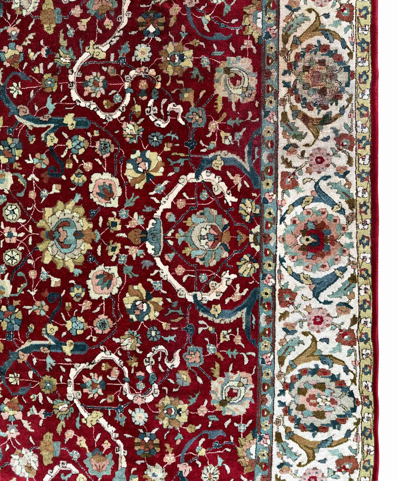 Tetex. Handmade taffeta carpet. Circa 1920. - Image 6 of 12